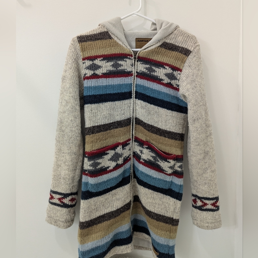 Laundromat 100% Wool Zip-up Sweater ✨